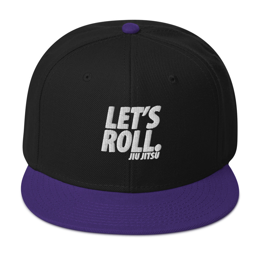 Lets Roll White Snapback Hat