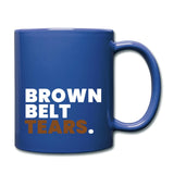 Brown Belt Tears Full Color Mug - royal blue
