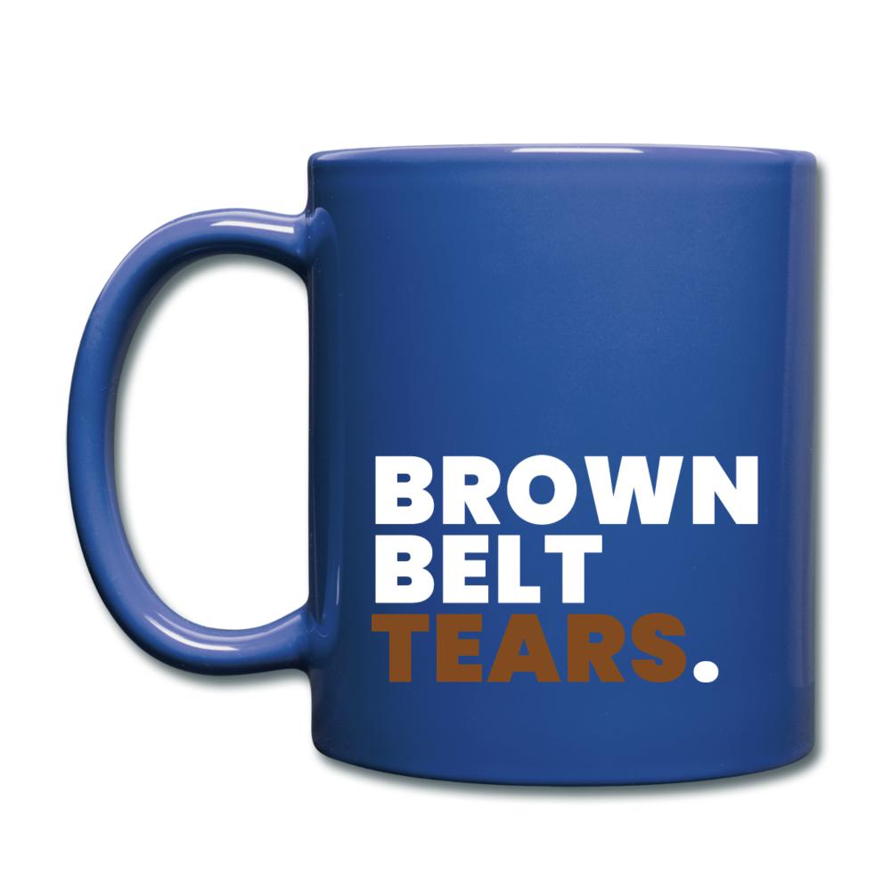 Brown Belt Tears Full Color Mug - royal blue