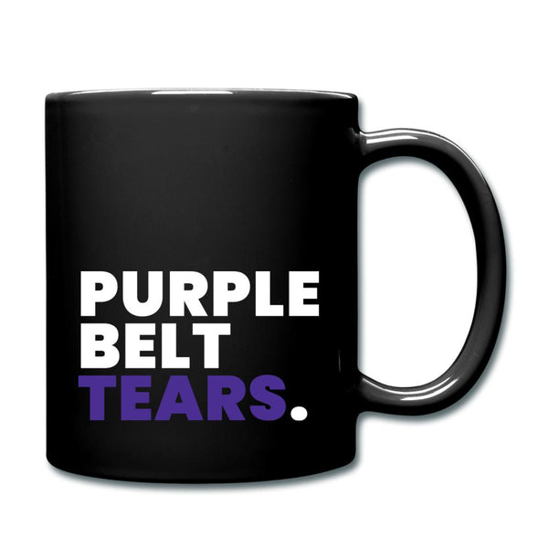 Purple Belt Tears Full Color Mug - black