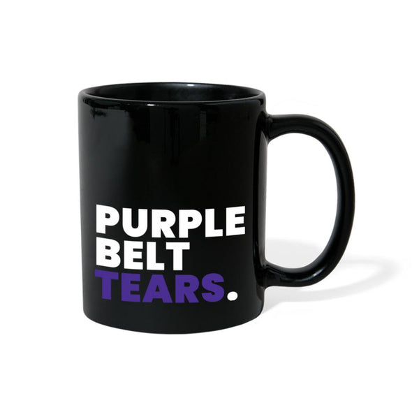 Purple Belt Tears Full Color Mug - black