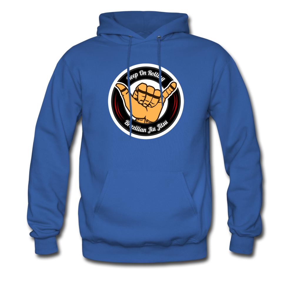 Keep On Rolling Black and Red Men's Hoodie - royal blue