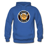 Keep On Rolling Black and Red Men's Hoodie - royal blue