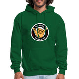 Keep On Rolling Black and Red Men's Hoodie - forest green