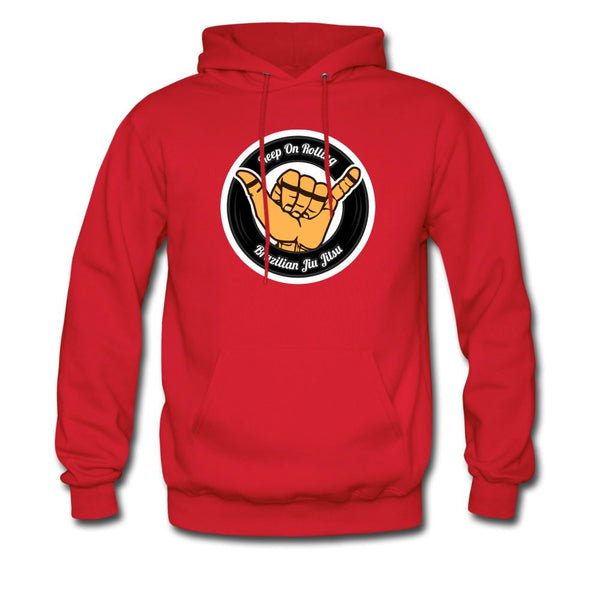 Keep On Rolling Black Men's Hoodie - red