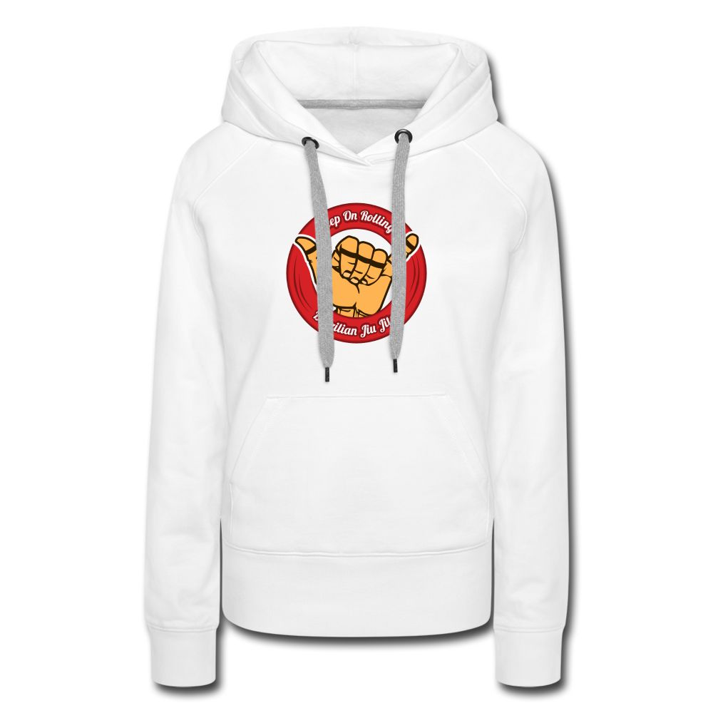 Keep On Rolling Red Women's Hoodie - white