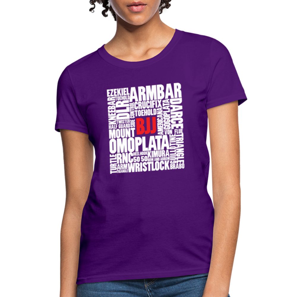 BJJ Words Women's T-Shirt - purple