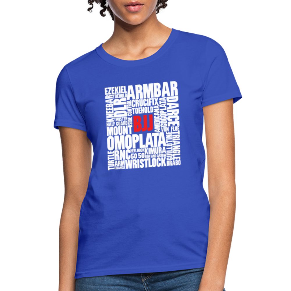 BJJ Words Women's T-Shirt - royal blue