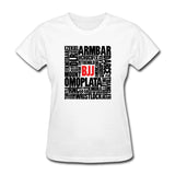 BJJ Words Women's T-Shirt - white