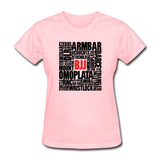 BJJ Words Women's T-Shirt - pink
