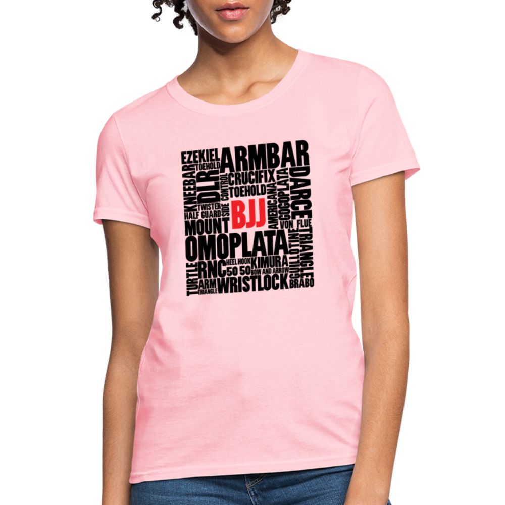 BJJ Words Women's T-Shirt - pink