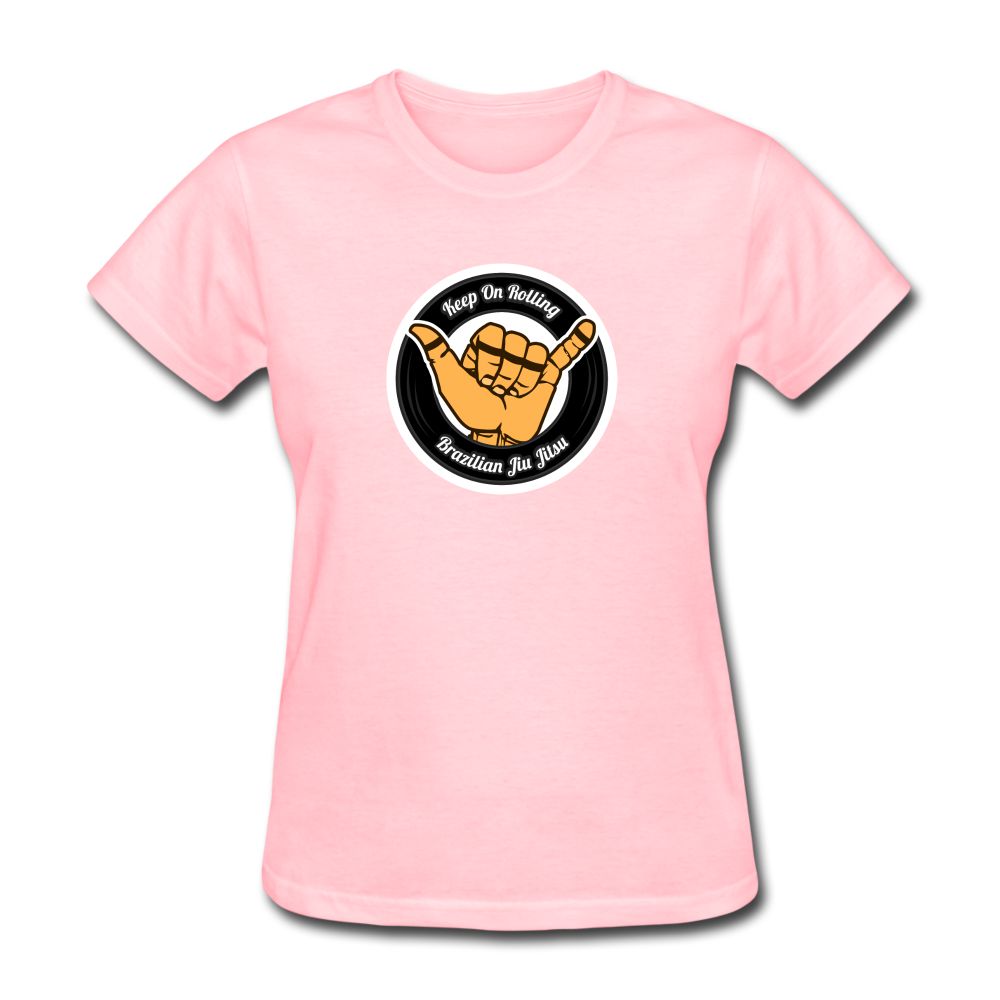 Keep On Rolling Black Women's T-Shirt - pink