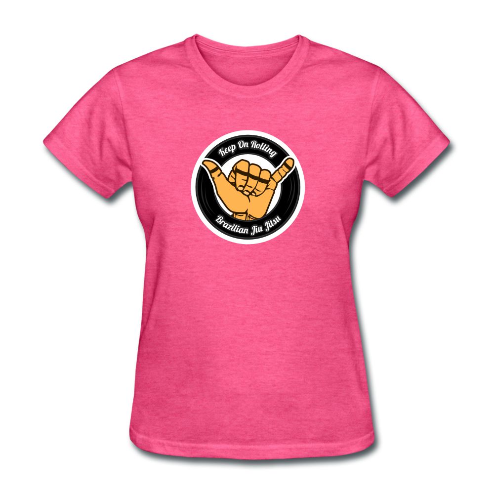 Keep On Rolling Black Women's T-Shirt - heather pink