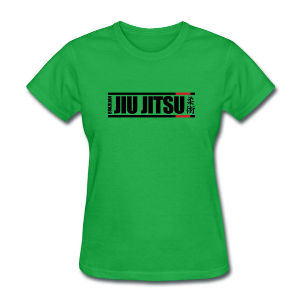 Brazilian Jiu JItsu hieroglyphics Women's T-Shirt - bright green