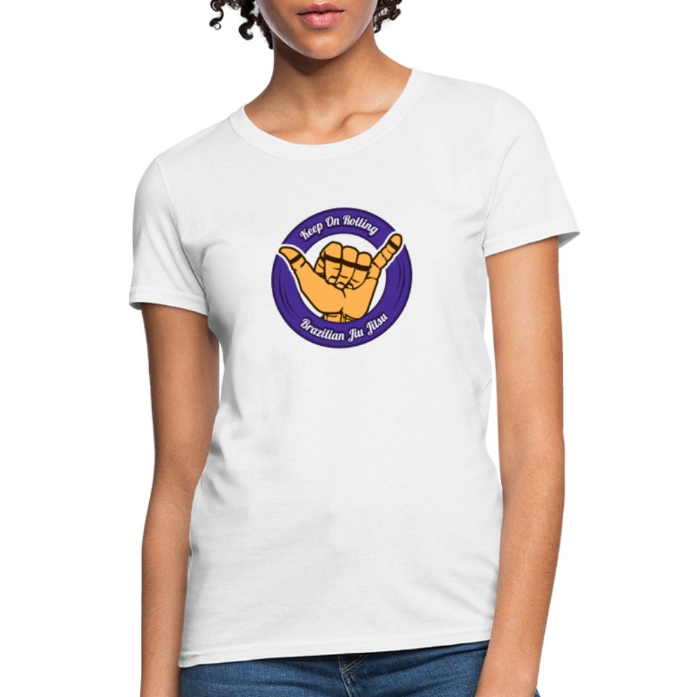 Keep On Rolling Purple Women's T-Shirt - white