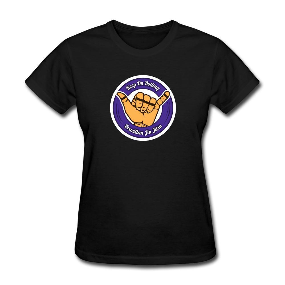 Keep On Rolling Purple Women's T-Shirt - black