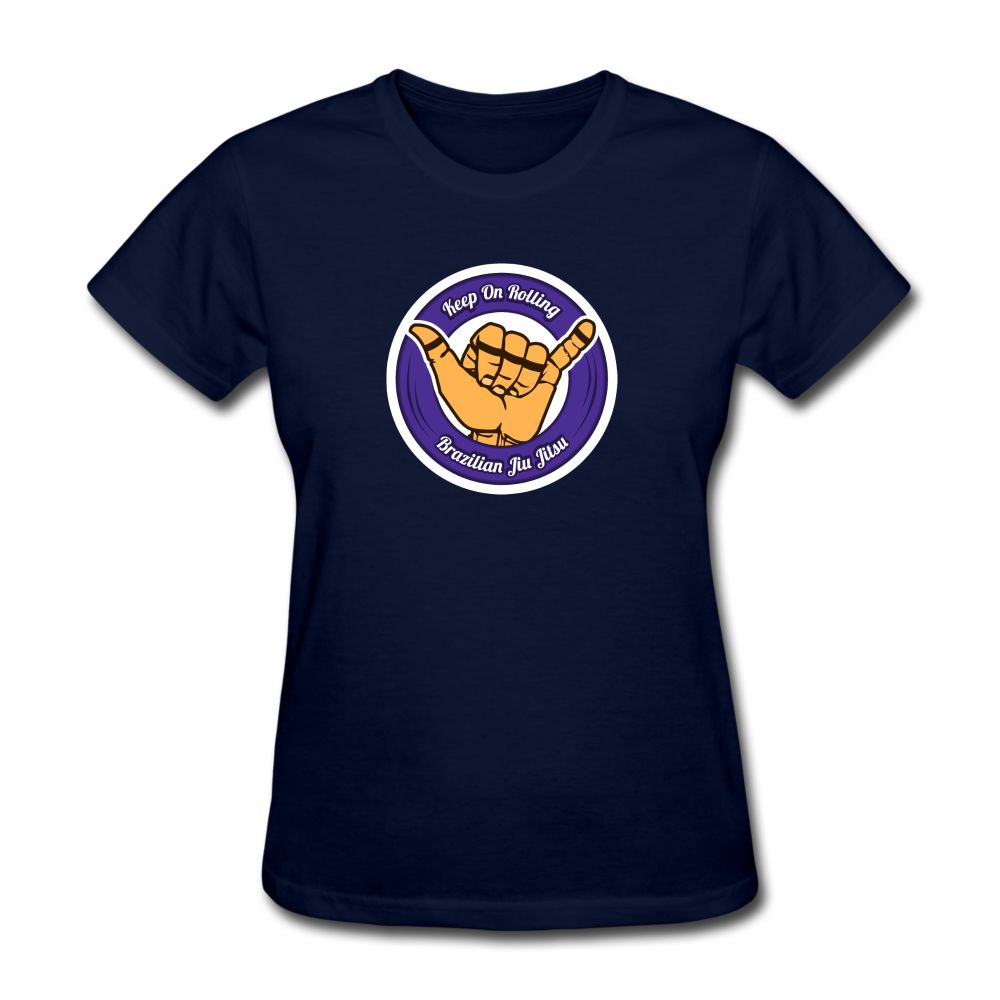 Keep On Rolling Purple Women's T-Shirt - navy