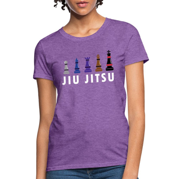 Chess Jiu Jitsu Women's T-Shirt - purple heather