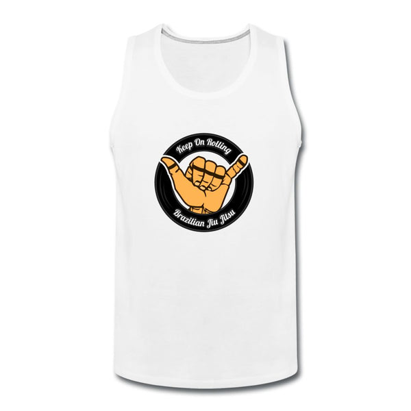 Keep On Rolling Black Men’s Tank Top - white