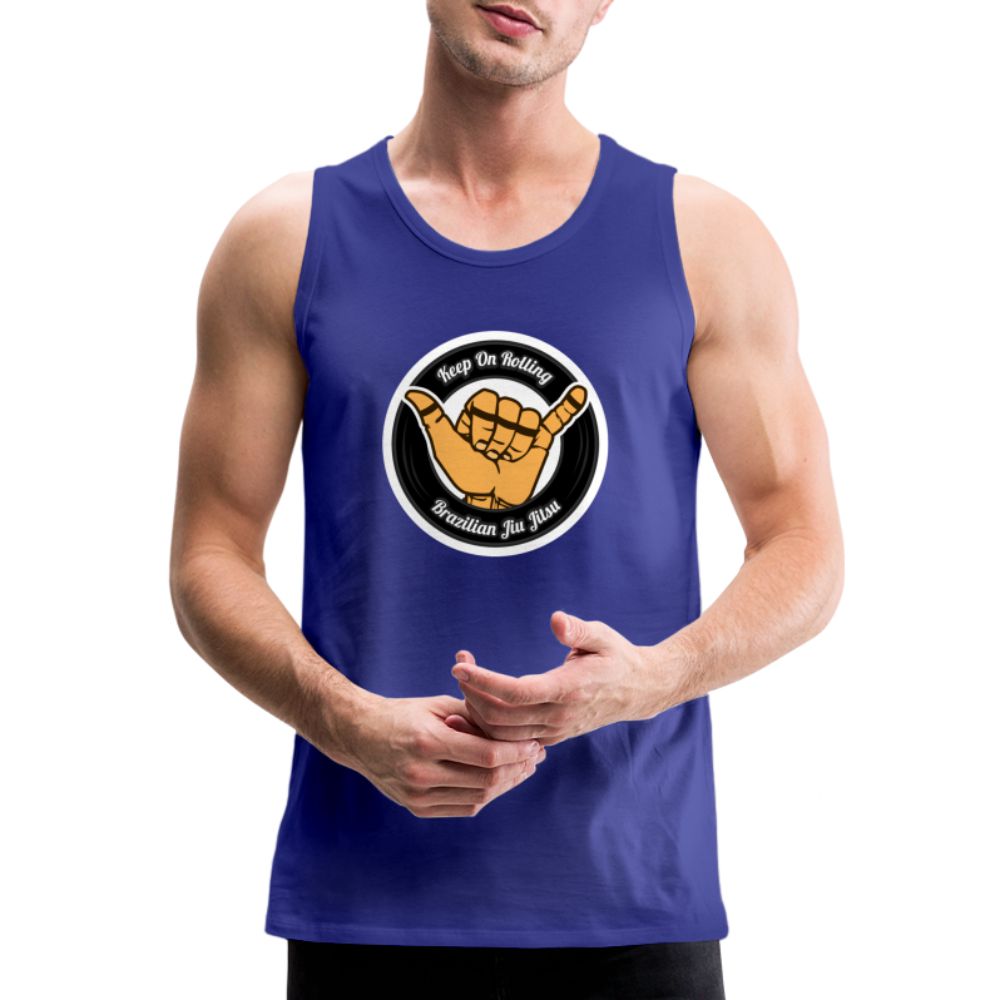 Keep On Rolling Black Men’s Tank Top - royal blue