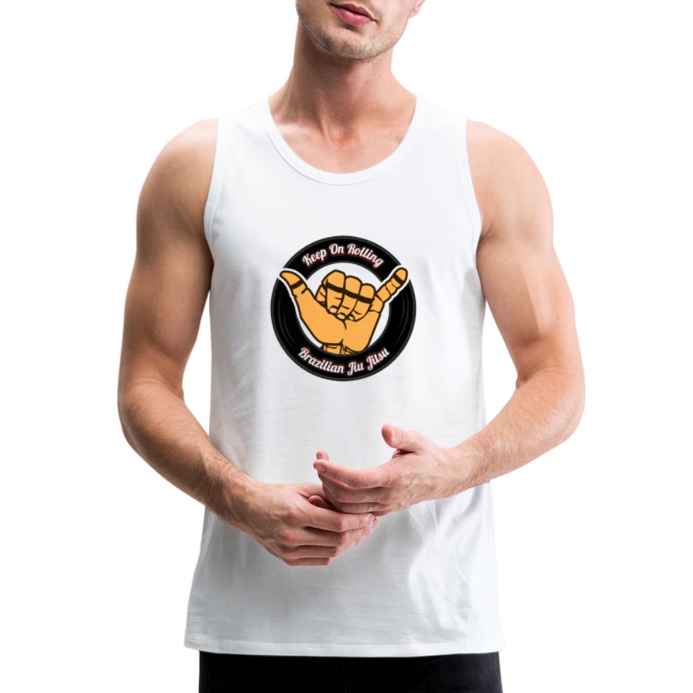 Keep On Rolling Men’s Tank Top - white