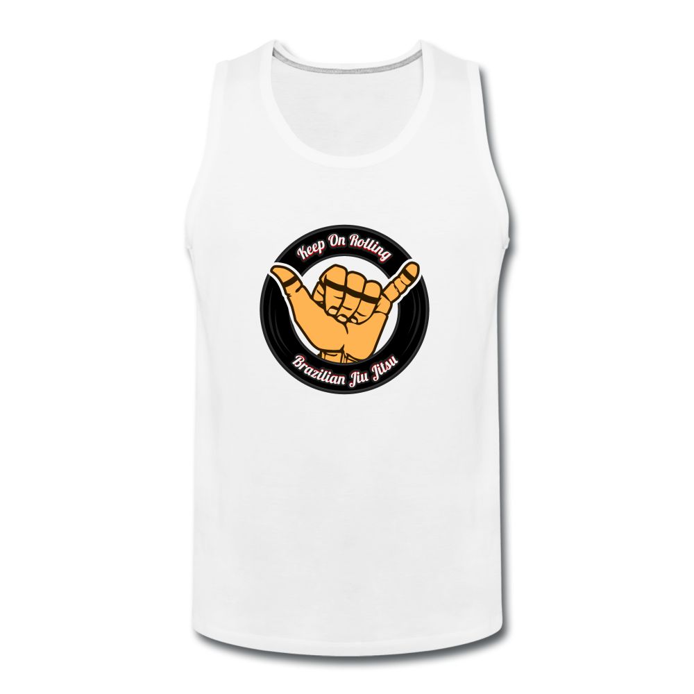 Keep On Rolling Men’s Tank Top - white