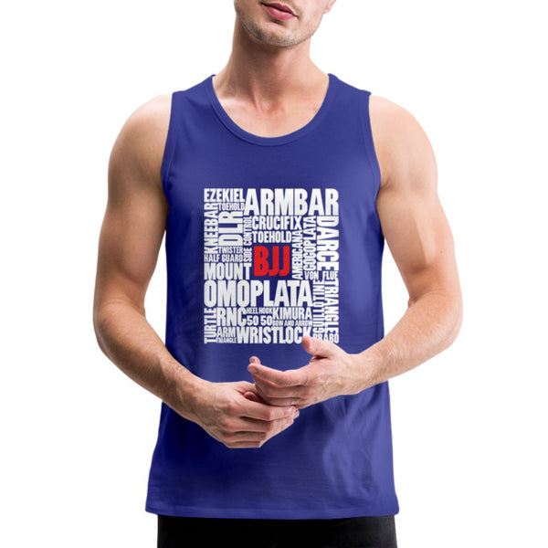 BJJ Words Men’s Tank Top - royal blue