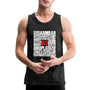 BJJ Words Men’s Tank Top - charcoal grey