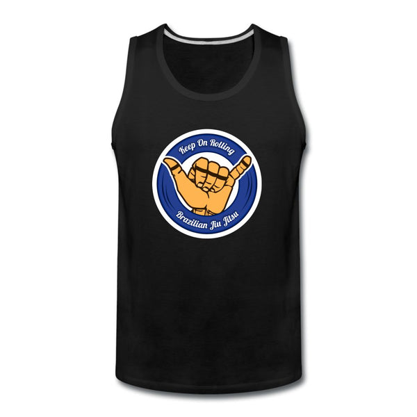 Keep On Rolling Blue Belt Men’s Tank Top - black