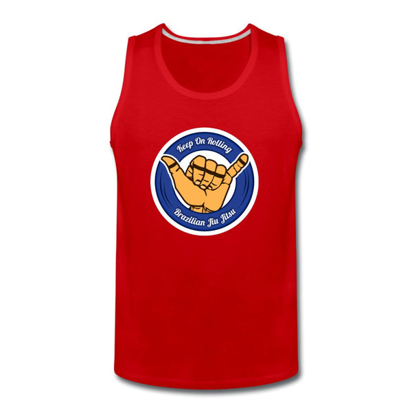 Keep On Rolling Blue Belt Men’s Tank Top - red