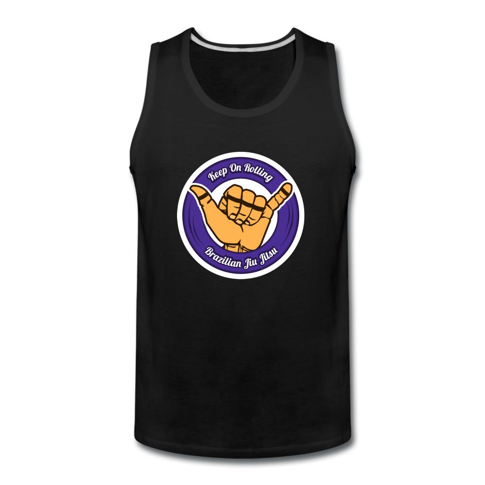 Keep On Rolling Purple Men’s Tank Top - black