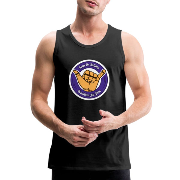 Keep On Rolling Purple Men’s Tank Top - black