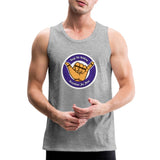 Keep On Rolling Purple Men’s Tank Top - heather gray