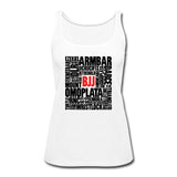 BJJ Words Women’s Tank Top - white