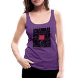 BJJ Words Women’s Tank Top - purple