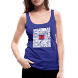 BJJ Words Women’s Tank Top - royal blue