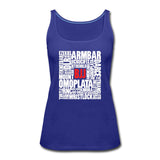 BJJ Words Women’s Tank Top - royal blue