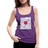 BJJ Words Women’s Tank Top - purple