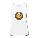 Keep On Rolling Brown Belt Women’s Tank Top - white