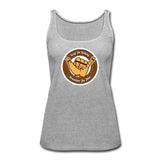 Keep On Rolling Brown Belt Women’s Tank Top - heather gray