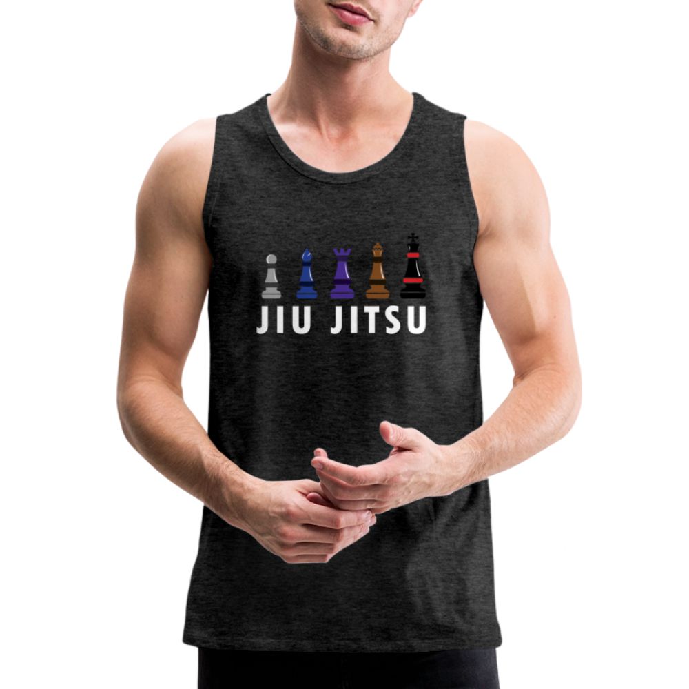 Chess Jiu Jitsu Men’s Tank Top - charcoal grey