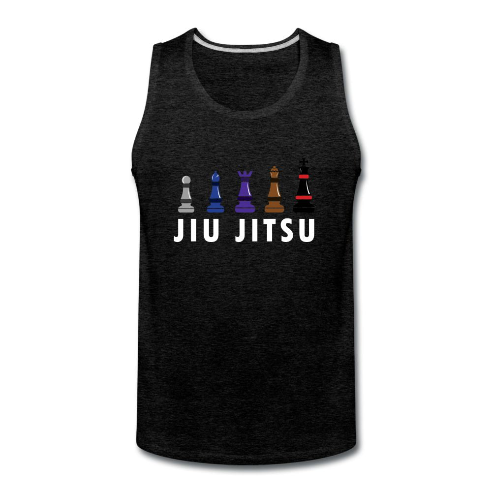 Chess Jiu Jitsu Men’s Tank Top - charcoal grey