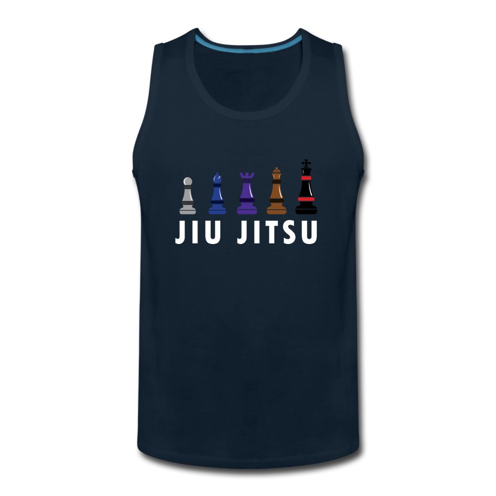 Chess Jiu Jitsu Men’s Tank Top - deep navy