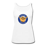 Keep On Rolling Blue Belt Women’s Tank Top - white