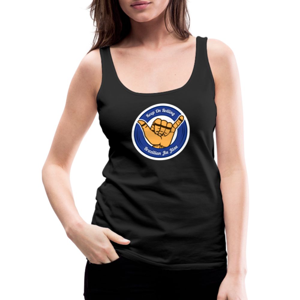 Keep On Rolling Blue Belt Women’s Tank Top - black