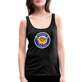 Keep On Rolling Blue Belt Women’s Tank Top - charcoal grey