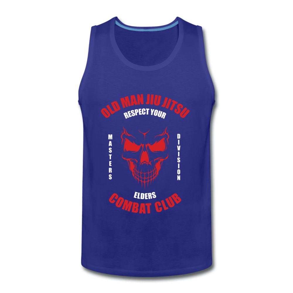 Old Man Jiu Jitsu Red Men’s Tank Top - royal blue