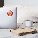 Keep On Rolling Red Sticker - white glossy