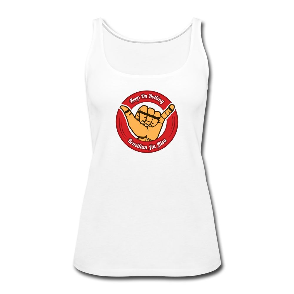 Keep On Rolling Red Women’s Tank Top - white