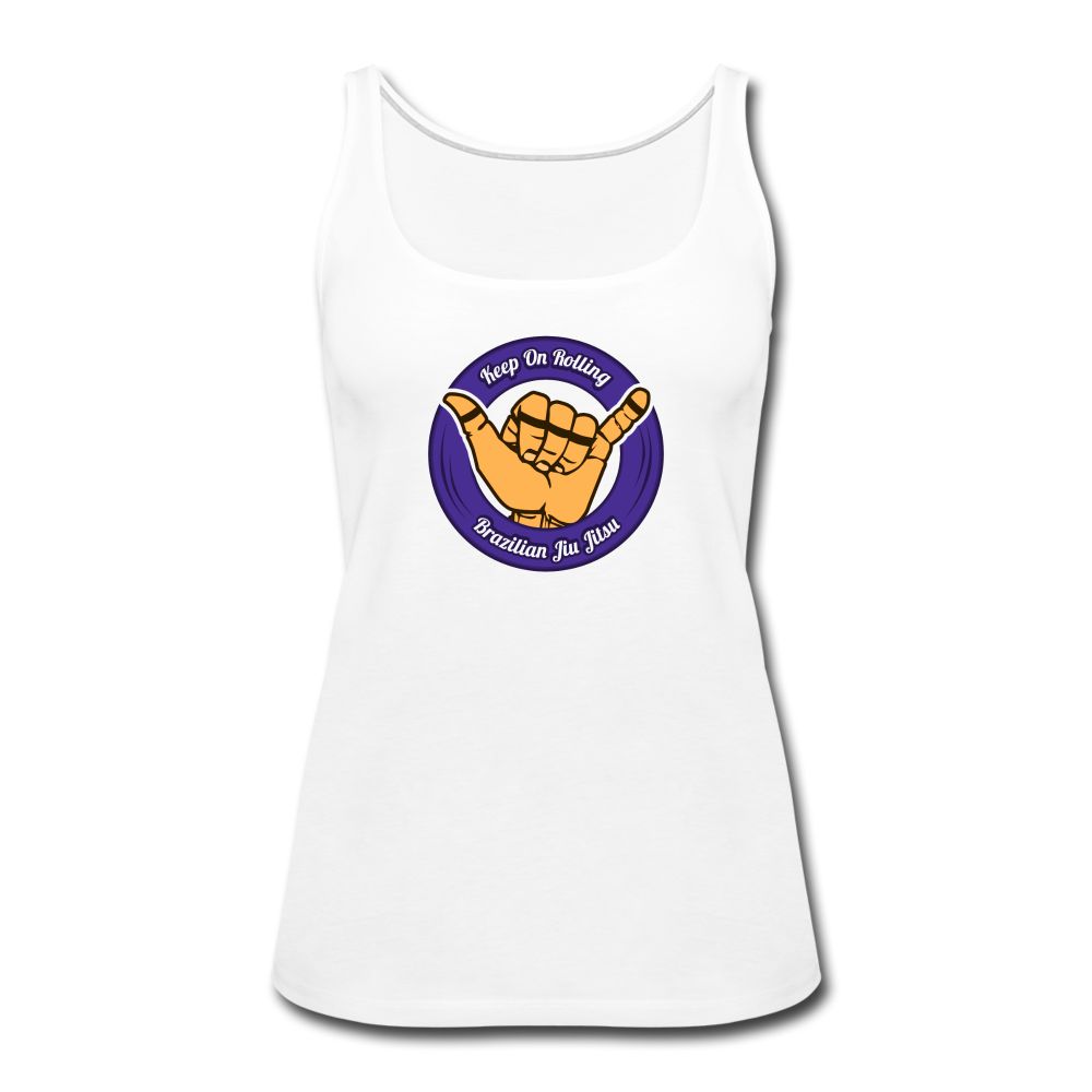 Keep On Rolling Purple Women’s Tank Top - white